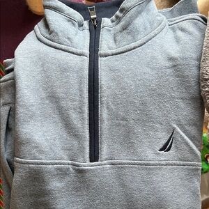 Nautica Men's Zip-Up Sky Blue Sweater